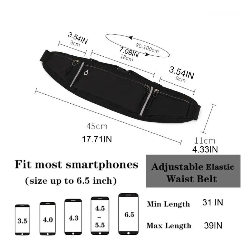 Professional Running Waist Bag Sports Belt Pouch Mobile Phone Case Men Women Hidden Pouch Gym Sports Bags Running Pack - Image 2