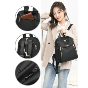 Fashion casual nylon bag women's travel lightweight backpack trendy college student bag backpack